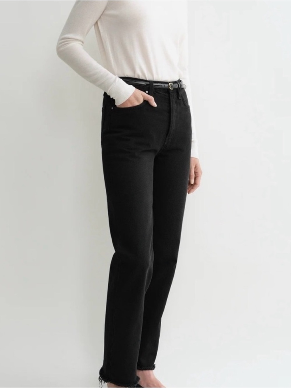 Toteme Classic Cut Denim in Black